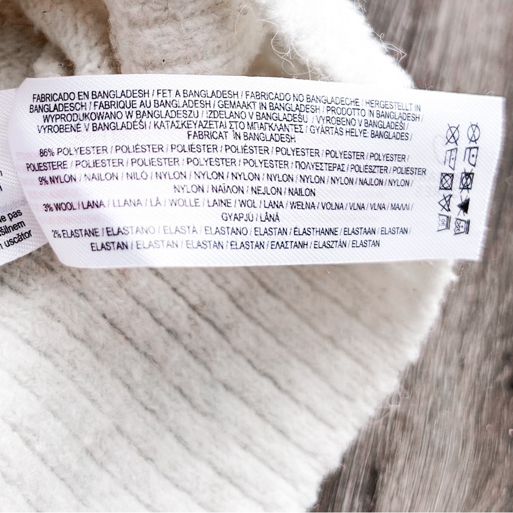 Primark cream wool blend oversized sweater - Picture 10 of 10